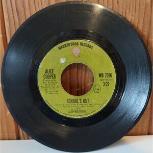 ALICE COOPER School's Out / Gutter Cat Vinyl 45 RPM 7" Warner Bros Record WB7596